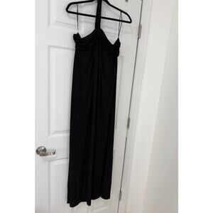 Express - Cocktail & Party - Halter Neck Sleeveless Maxi Dress - Black - Size L